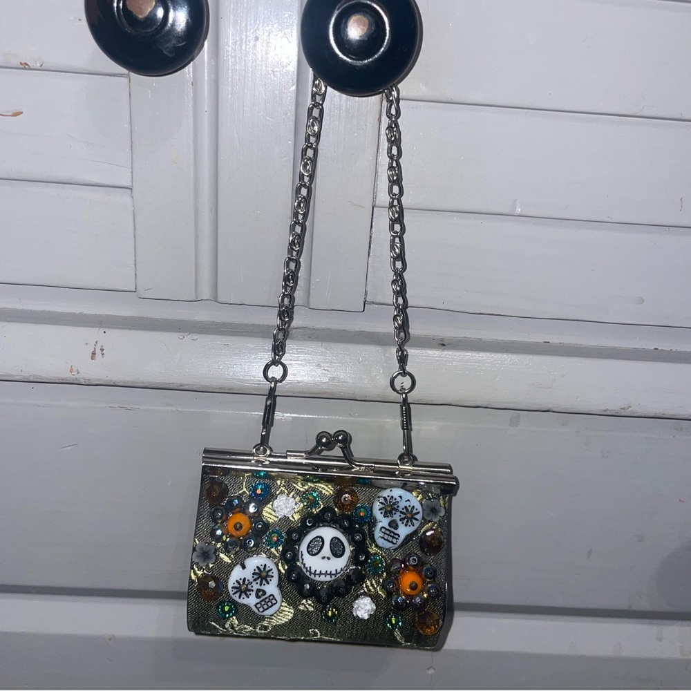 Embellished Skull Design Women's Bag